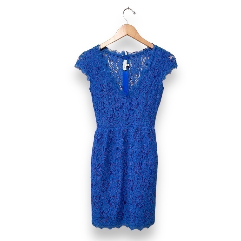 Aritzia Babaton Tobias Hockney Blue Lace Dress Size 00